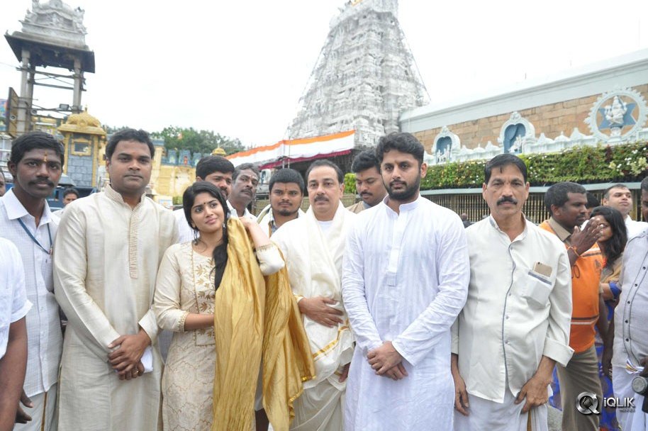 Lie-Movie-Team-At-Tirumala
